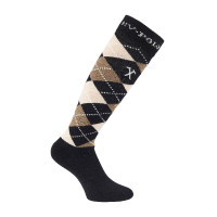 Chaussettes Argyle HV Polo Noir / taupe / crème