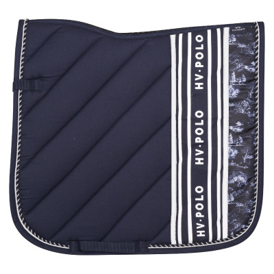 Tapis de selle HV Polo Juliette dressage Marine AOP