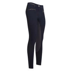 Pantalon d'équitation Euro-Star Onyx denim full grip