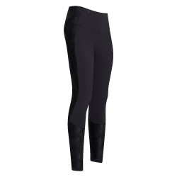 Legging d'équitation Euro-Star Breez FullGrip Noir / camouflage