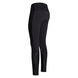 Legging d'équitation Euro-Star Breez FullGrip Noir / camouflage