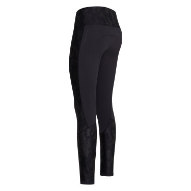 Legging d'équitation Euro-Star Breez FullGrip Noir / camouflage