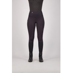 Legging d'équitation Euro-Star Breez FullGrip Noir argent