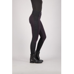 Legging d'équitation Euro-Star Breez FullGrip Noir argent