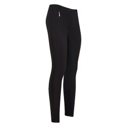 Pantalon d'équitation Euro-Star Slim shape full grip Meteorite Noir