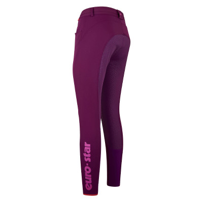 Pantalon d'equitation Euro-Star Aiko FullGrip  Euro-Star sential Euro-Star Fem Dark purple