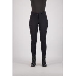 Pantalon d'équitation Euro-Star Snow Queen FullGrip Meteorite Noir