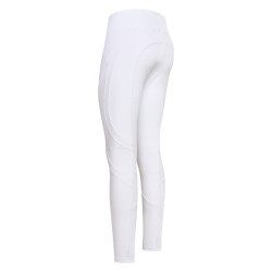 Collants d'equitation Euro-Star Flying Fundamental FullGri Blanc