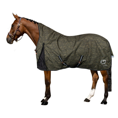 Couverture de paddock Imperial Riding Ambient Hide & Ride 400gr Olive verte