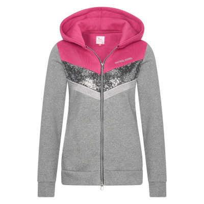 Veste sweat à capuche Imperial Riding Diamond Fleur rose