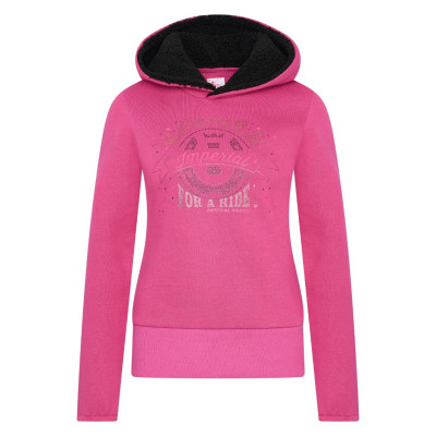 Sweat à capuche Imperial Riding Glamour Rose fleur