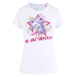 T-shirt amusant Imperial Riding Happy Unicorn