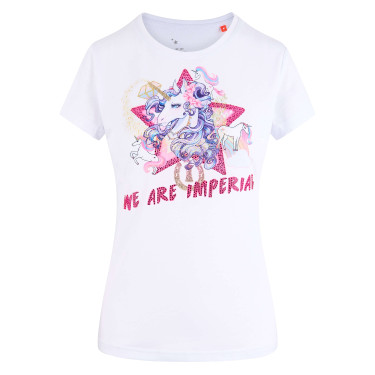 T-shirt amusant Imperial Riding Happy Unicorn T-shirt amusant Imperial Riding Happy Unicorn