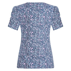 T-shirt Imperial Riding Strike a pose Flower Marine AOP Bleu T-shirt Imperial Riding Strike a pose Flower Marine AOP Bleu