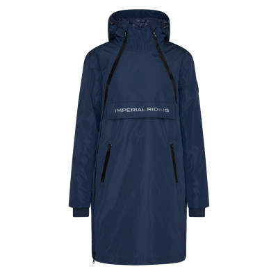 Veste anorak longue Imperial Riding Dalia Bleu marine