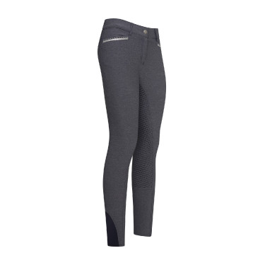 Pantalon d'équitation Imperial Riding El Capone FullGrip Denim Bleu