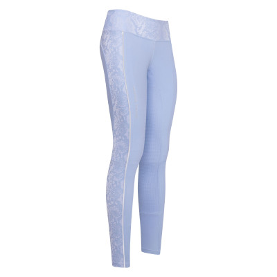 Pantalon d'équitation Imperial Riding Shiny Snake FullGrip Blue Pearl