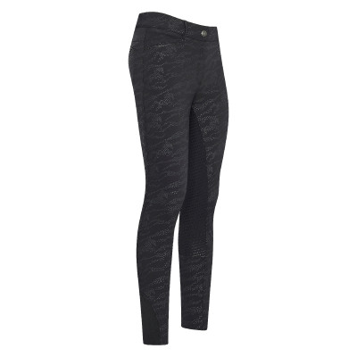 Pantalon d'équitation Imperial Riding El Capone AOP FullGrip Zèbre noir