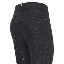 Pantalon d'équitation Imperial Riding El Capone AOP FullGrip Zèbre noir