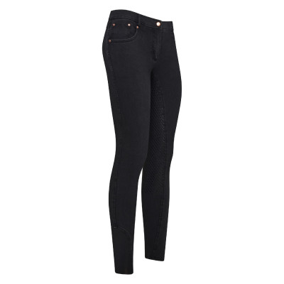 Pantalon d'équitation Imperial Riding Denim winter FullGrip Noir