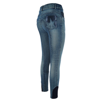 Pantalon d'équitation Imperial Riding Base FullGrip Denim lavé