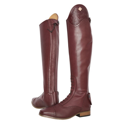 Bottes d'équitation Imperial Riding Olania Longue/Étroite Bordeaux / fleur