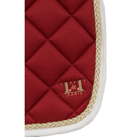 Tapis de CSO Fontainebleau T de T Bordeaux / blanc