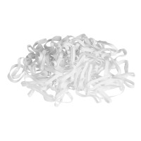 ELASTIQUES A NATTER - SILICONE Blanc