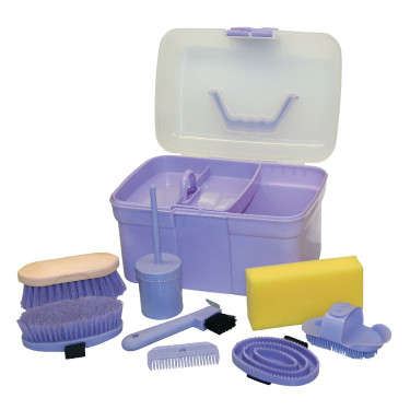 Coffret de pansage 8 pièces pour enfant Kerbl Coffret de pansage 8 pièces pour enfant Kerbl