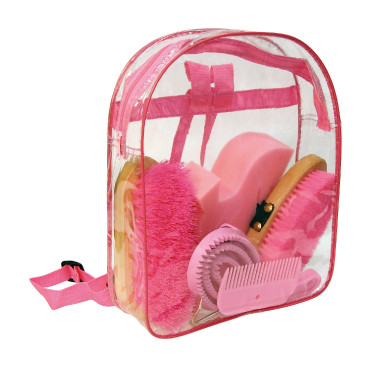 Kit de pansage 7 pièces en sac à dos Kerbl Kit de pansage 7 pièces en sac à dos Kerbl