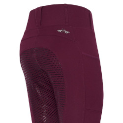 Legging d'équitation HV Polo Luci FullGrip Dark berry Rouge Legging d'équitation HV Polo Luci FullGrip Dark berry Rouge