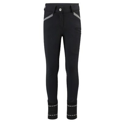 Pantalon d'équitation HV Polo James Boys FullGrip Noir