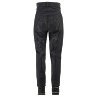 Pantalon d'équitation HV Polo June Girls FullGrip Noir Pantalon d'équitation HV Polo June Girls FullGrip Noir