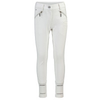 Pantalon d'équitation HV Polo June Girls FullGrip Blanc