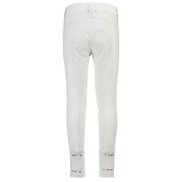 Pantalon d'équitation HV Polo June Girls FullGrip Blanc