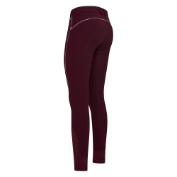Pantalon d'équitation HV Polo Lux hiver FullGrip Dark berry Rouge