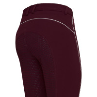 Pantalon d'équitation HV Polo Lux hiver FullGrip Dark berry Rouge