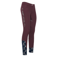Pantalon d'équitation HV Polo Marijn Palm Springs FullGrip Dark berry Rouge