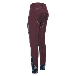Pantalon d'équitation HV Polo Marijn Palm Springs FullGrip Dark berry Rouge