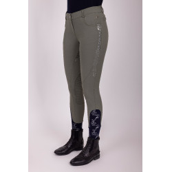 Pantalon d'équitation HV Polo Marijn Palm Springs FullGrip Oil vert