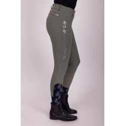 Pantalon d'équitation HV Polo Marijn Palm Springs FullGrip Oil vert