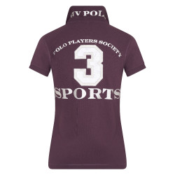 Polo Favouritas EQ HV Polo Plum / silver Bordeaux