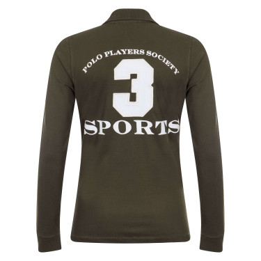 Polo Favouritas EQ manches longues HV Polo Armée Kaki Polo Favouritas EQ manches longues HV Polo Armée Kaki