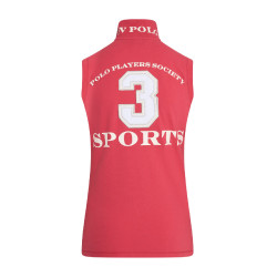 Polo sans manches Favouritas HV Polo Strawberry Rouge