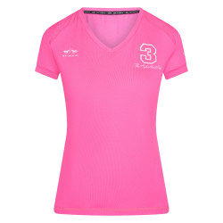 T-shirt Favouritas Tech manche courte HV Polo Neon fuchsia Rose