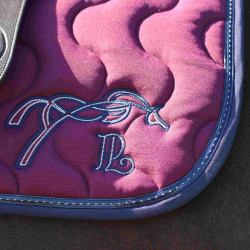 Tapis de selle Pénélope Classique Prune / marine Violet Tapis de selle Pénélope Classique Prune / marine Violet