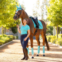 Tapis LeMieux Loire Memory Dressage Square Azure Bleu Tapis LeMieux Loire Memory Dressage Square Azure Bleu