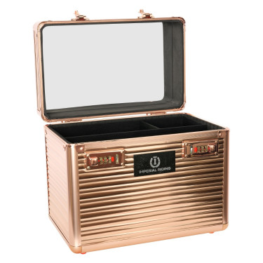 Box de pansage Imperial Riding Shiny Classic small Or rose Noir Box de pansage Imperial Riding Shiny Classic small Or rose Noir