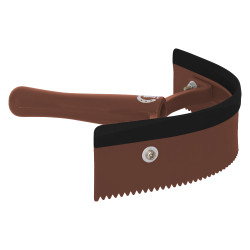 Couteau de chaleur cintré pvc avec caoutchouc Imperial Riding Noisette Marron