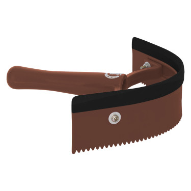 Couteau de chaleur cintré pvc avec caoutchouc Imperial Riding Noisette Marron